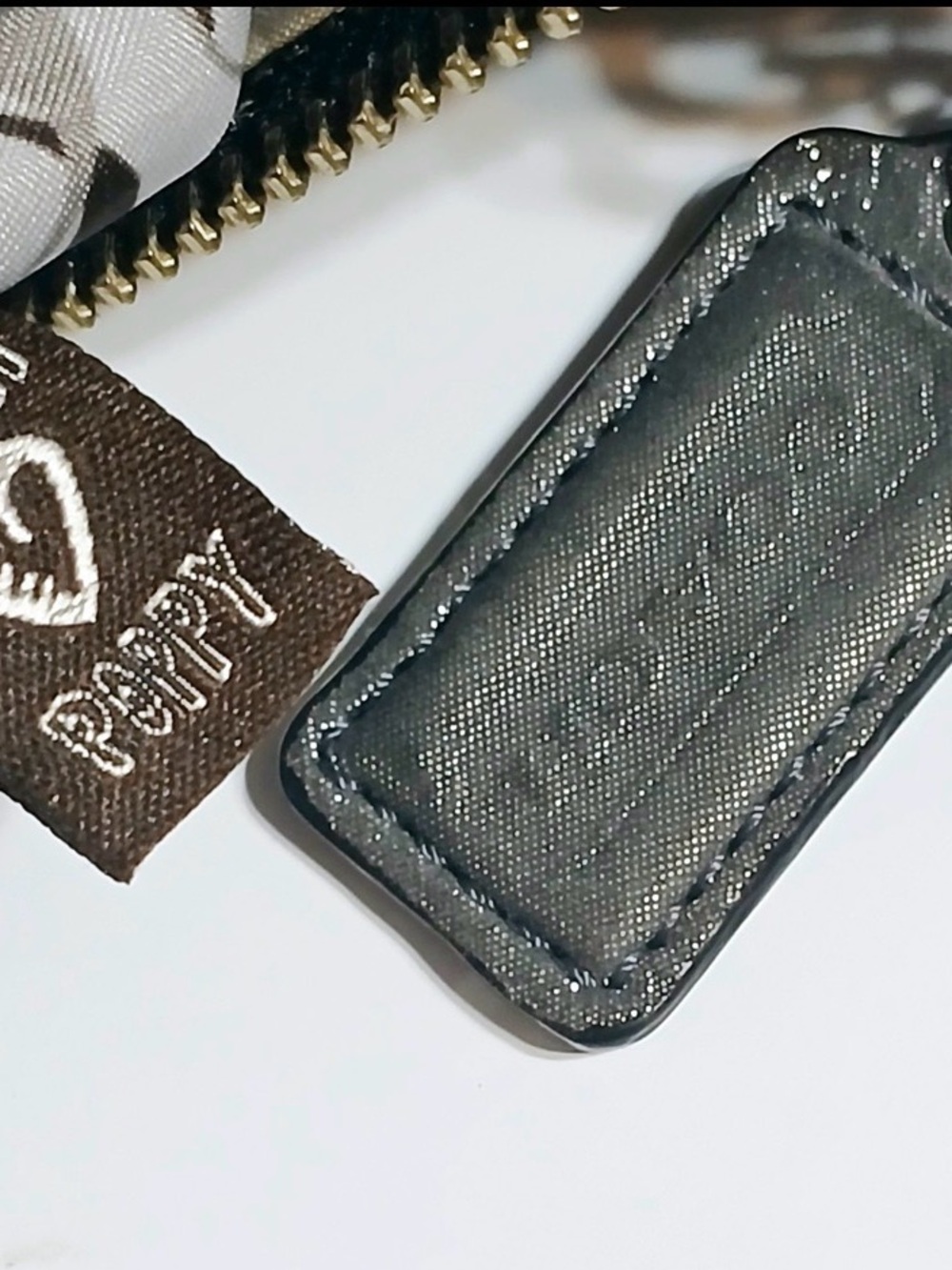 Coach Poppy Hippie Metallic Silver Leather crossbody bag Y2K poppy - Picture 12 of 13
